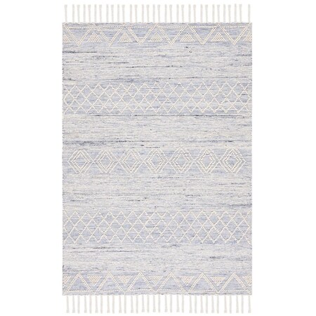 Safavieh 5 x 8 ft. Natural Hand Woven Rectangle Area Rug Ivory & Blue NAT297M-5